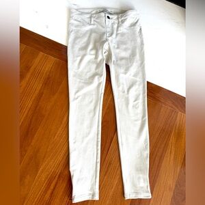 A&F Women Skinny Pant Leggings Abercrombie Elastic Cream Pants Size 2 / 26